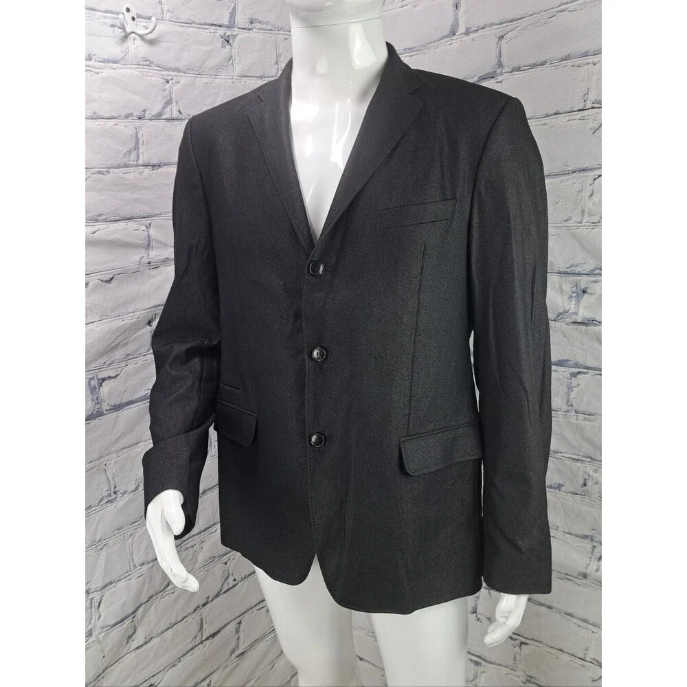Hugo Boss Men's Sport Coat Blazer 3/2 Roll Jacket Denim Regular Fit Casu 42R